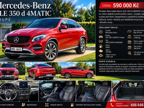 Mercedes-Benz GLE SUV / Terénní 0,0 190 kw